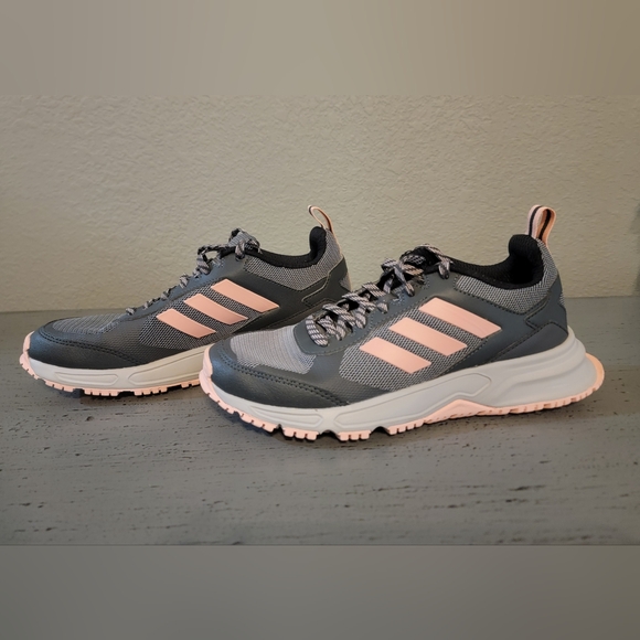 Adidas Rockadia Trail 3.0 (Grey Six/Glow Pink/Grey Two) Women's Running Shoes 7 - Picture 3 of 8